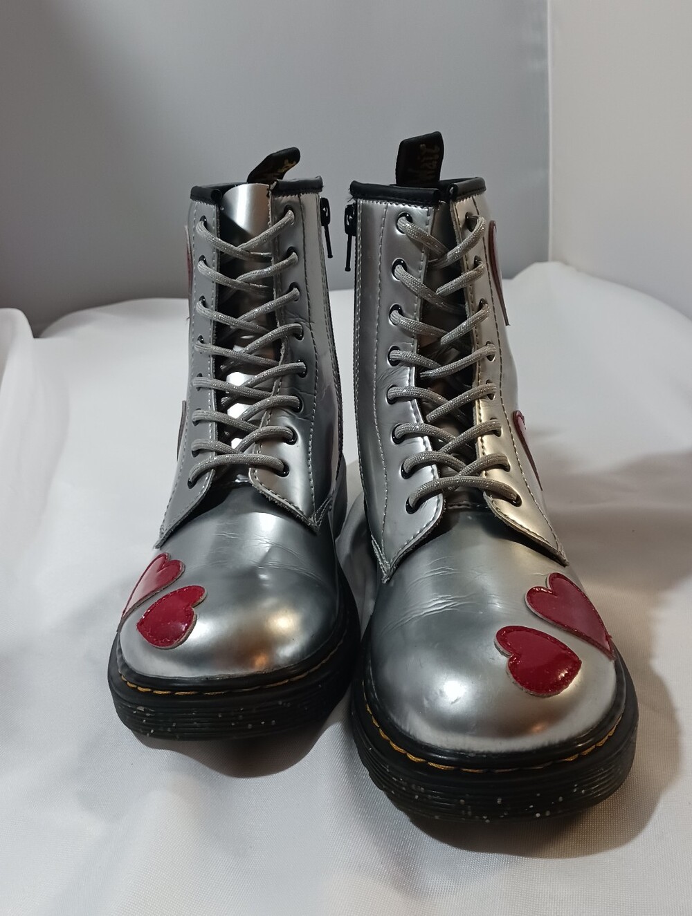Dr  Martens Metallic Hearts Boots - Picture 15 of 15
